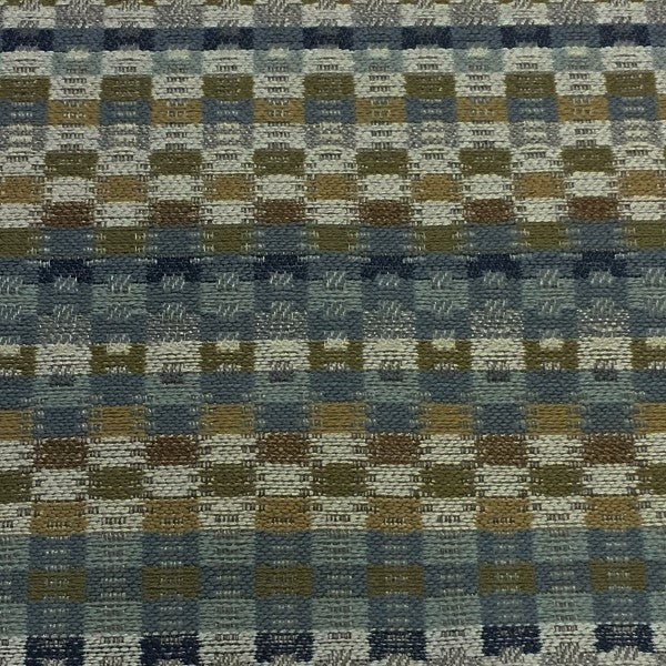 Swavelle Mill Creek Upholstery Fabric Check Pattern Esmeray Indigo Toto Fabrics