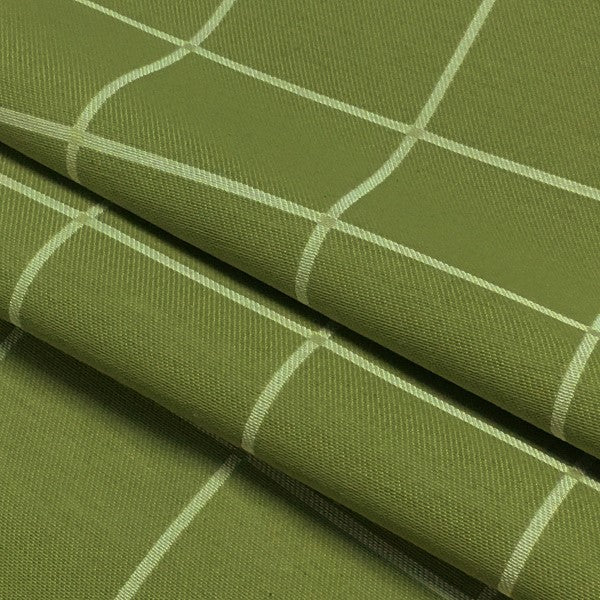 Swavelle Mill Creek Upholstery Fabric Check Pattern Theodore Apple Green Toto Fabrics