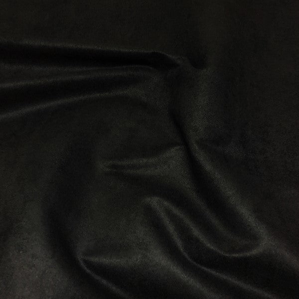 Passion Suede Black Faux Suede Upholstery Fabric