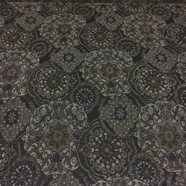 Swavelle Mill Creek Durham Putty Tapestry Gray Upholstery Fabric
