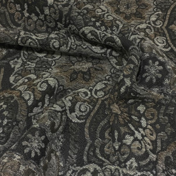 Swavelle Mill Creek Durham Putty Tapestry Gray Upholstery Fabric
