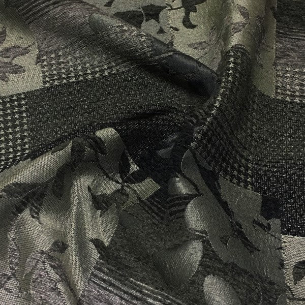 True Textiles Upholstery Fabric Chenille Cornwall Charcoal Toto Fabrics