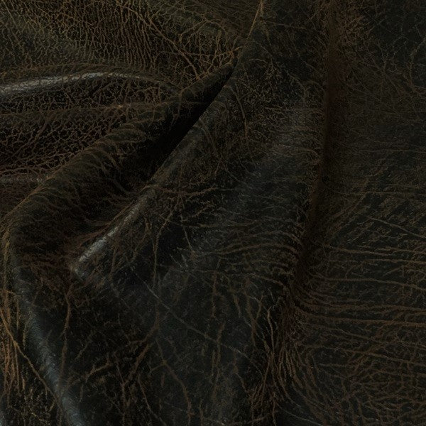 Richloom Upholstery Fabric Faux Leather Ranger Chocolate Toto Fabrics