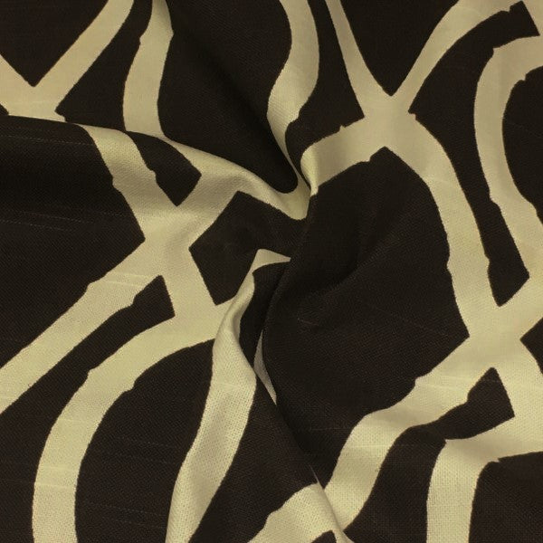 Robert Allen Lattice Bamboo Terrain Brown Upholstery Fabric