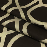 Robert Allen Lattice Bamboo Terrain Brown Upholstery Fabric