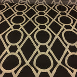 Robert Allen Lattice Bamboo Terrain Brown Upholstery Fabric