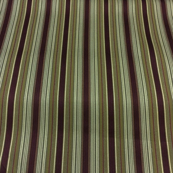 Fairfield Merlot Stripe Red Upholstery Fabric