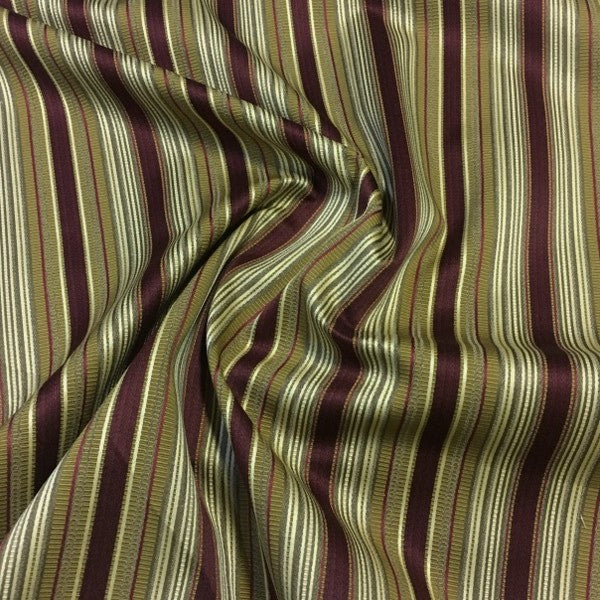 Fairfield Merlot Stripe Red Upholstery Fabric