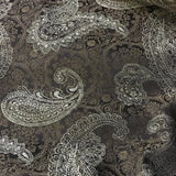 Trepenga Cocoa Paisley Design Brown Upholstery Fabric