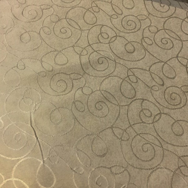 Swavelle Mill Creek Upholstery Fabric Scroll Morass Sesame Toto Fabrics