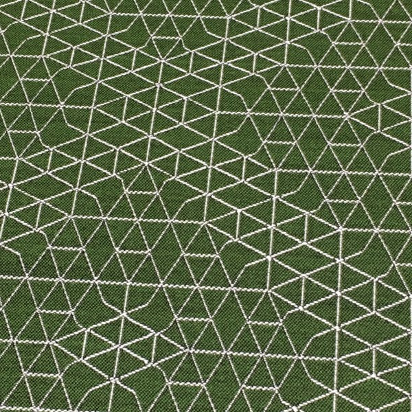 Designtex Net Topiary Geometric Green Upholstery Fabric