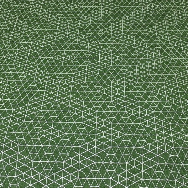 Designtex Net Topiary Geometric Green Upholstery Fabric