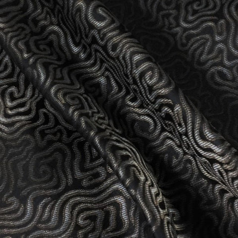 Corktree Stone Burl Design Brown Upholstery Fabric