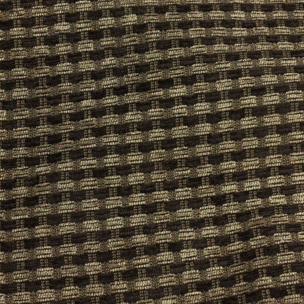 Swavelle Mill Creek Estrella Malt Small Check Brown Upholstery Fabric