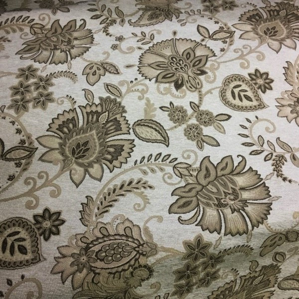 Swavelle Mill Creek Genesee Froth Floral Paisley Beige Upholstery Fabric