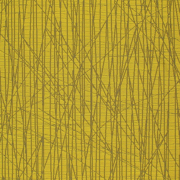 HBF Scribble XS Citron Abstract Yellow Upholstery Fabric