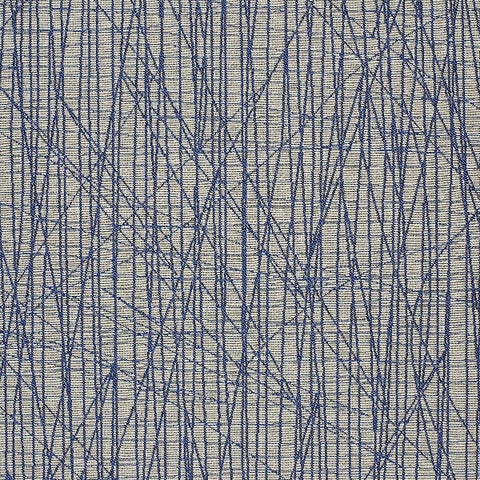HBF Scribble XS Blue Royal Abstract Blue Upholstery Fabric