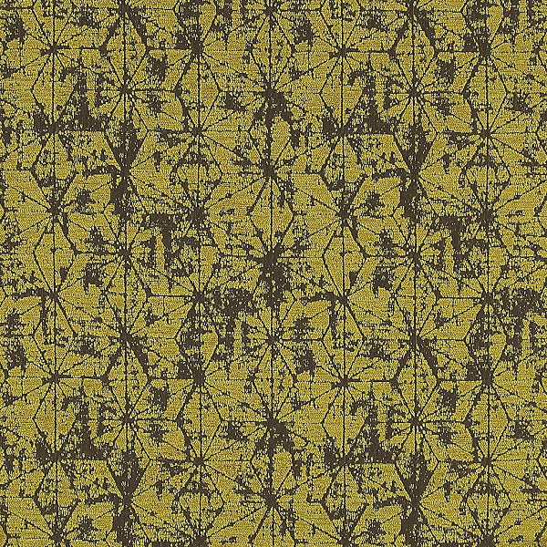 HBF Soft Angles Chartreuse Upholstery Fabric