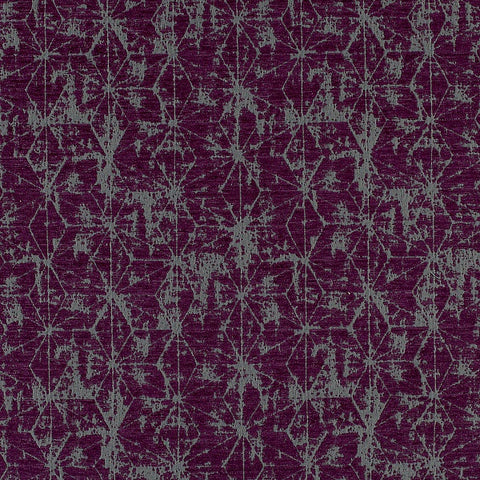 HBF Textiles Remnant of Soft Angles Violet Purple Upholstery Fabric