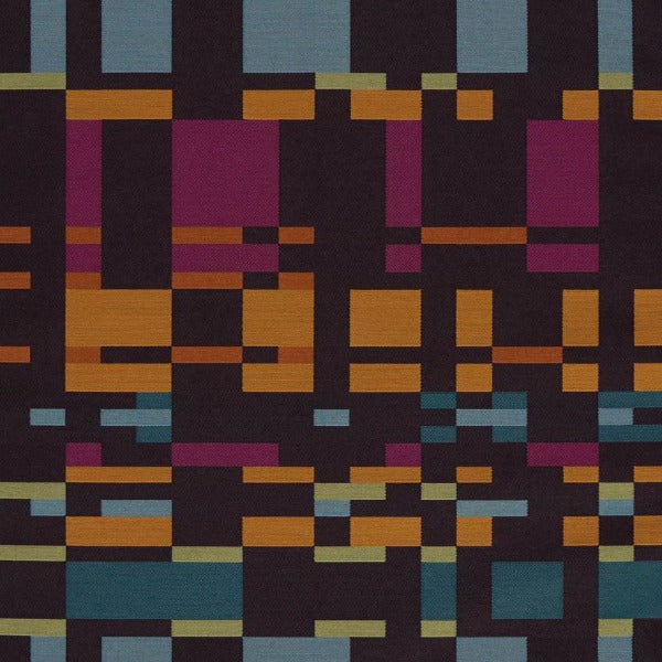 Remnant of Arc-Com Square One Eggplant Upholstery Fabric