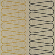 HBF Squiggle Stripe Dijon Ivory Upholstery Fabric