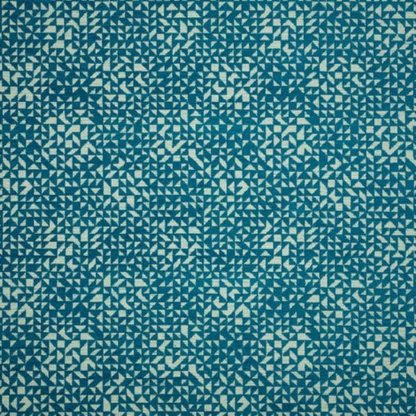 Remnant of Wolf Gordon Tangram Ocean Sunbrella Upholstery Fabric
