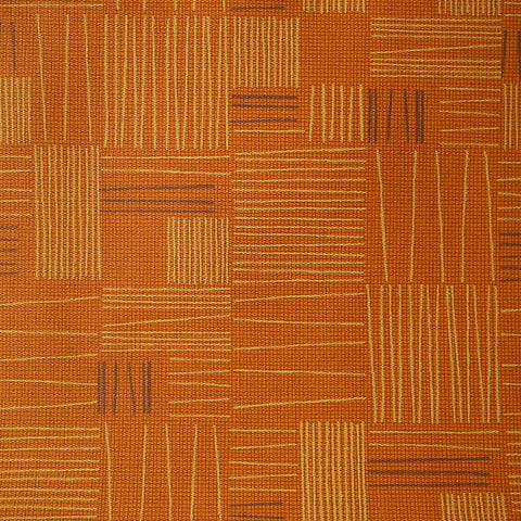 Arc-Com Fabrics Upholstery Fabric Remnant Tally Papaya