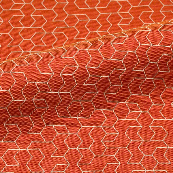 CF Stinson Tangram Guava Orange Upholstery Fabric