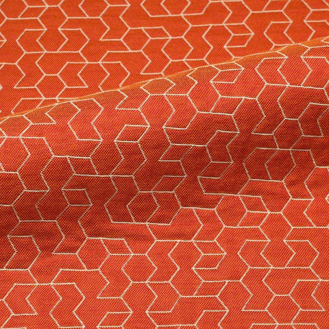CF Stinson Tangram Guava Orange Upholstery Fabric