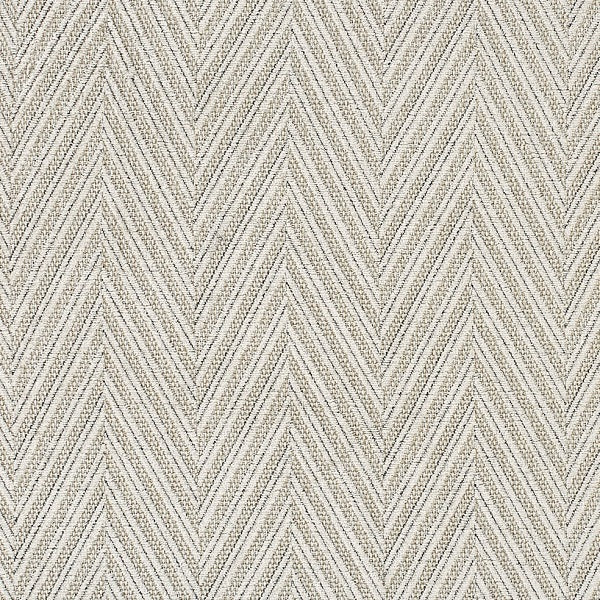 Remnant of HBF Tickled Herring Aspen White Upholstery Fabric