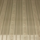 Trefoil Pearl Designer Paisley Stripe Ivory Upholstery Fabric