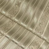 Trefoil Pearl Designer Paisley Stripe Ivory Upholstery Fabric