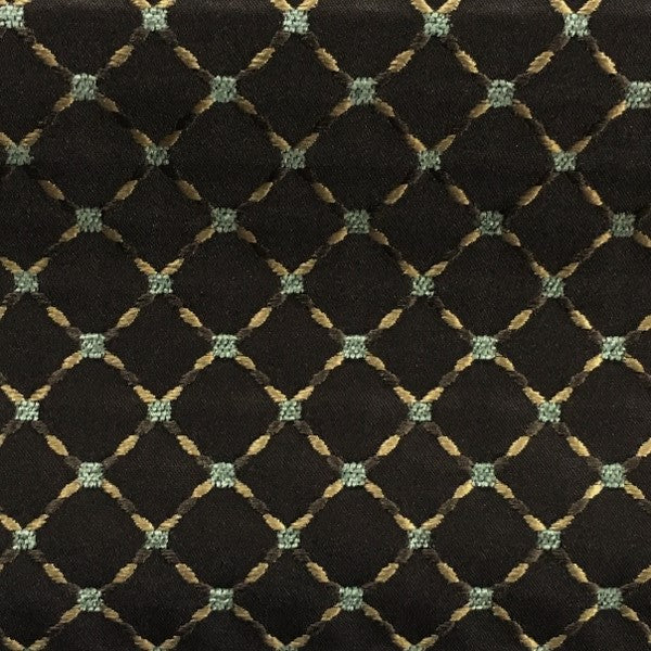 Swavelle Mill Creek Lockerd Lagoon Brown Diamond Pattern Upholstery Fabric