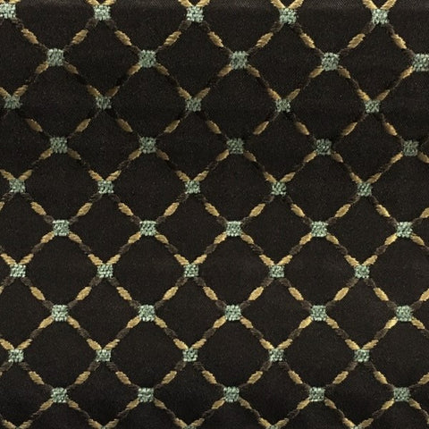 Swavelle Mill Creek Lockerd Lagoon Brown Diamond Pattern Upholstery Fabric