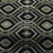 Swavelle Mill Creek Cravat Onyx Black Diamond Pattern Upholstery Fabric