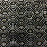 Swavelle Mill Creek Cravat Onyx Black Diamond Pattern Upholstery Fabric