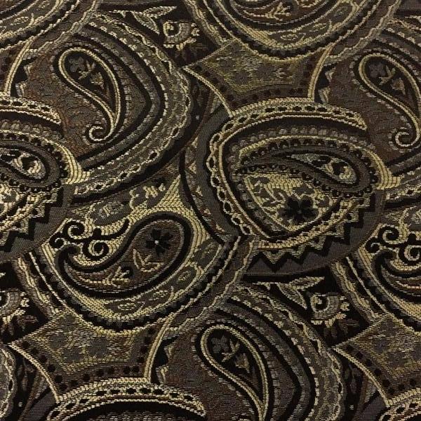 Swavelle Mill Creek Upholstery Fabric Paisley Pattern Eastham Espresso