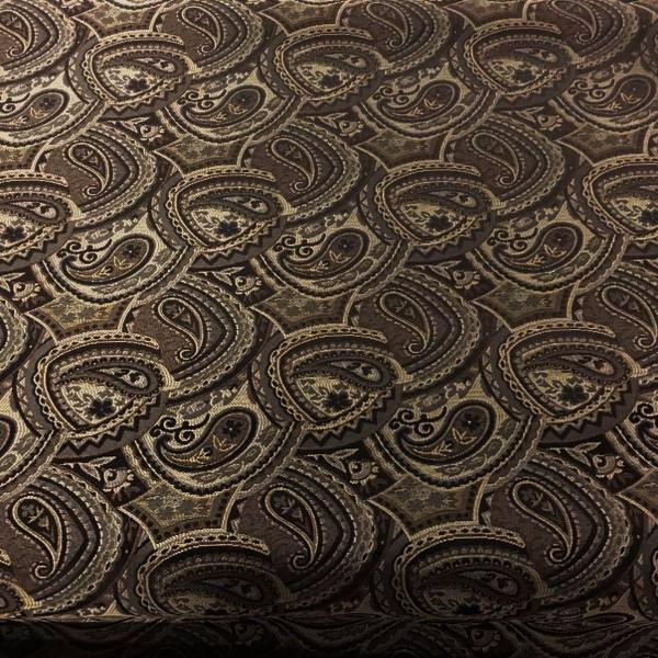 Swavelle Mill Creek Upholstery Fabric Paisley Pattern Eastham Espresso