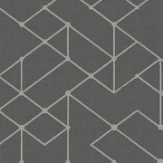 Fabric Remnant of Mayer Fabrics Vector Iron Gray Upholstery Vinyl