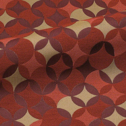 CF Stinson Whirl Razzle Dazzle Red Rectangle Stripe Upholstery Fabric