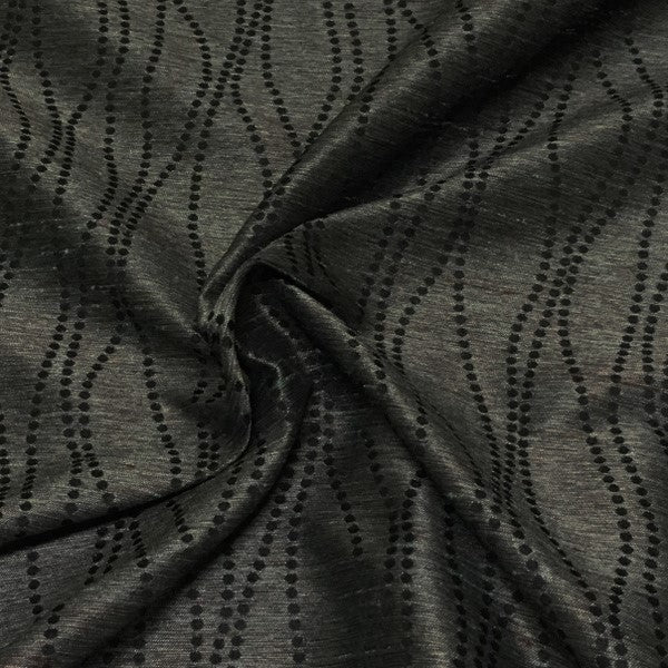 Willow Granite Designer Gray Drapery Fabric