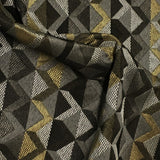 Zinging Along Sepia Diamond Pattern Grey Upholstery Fabric