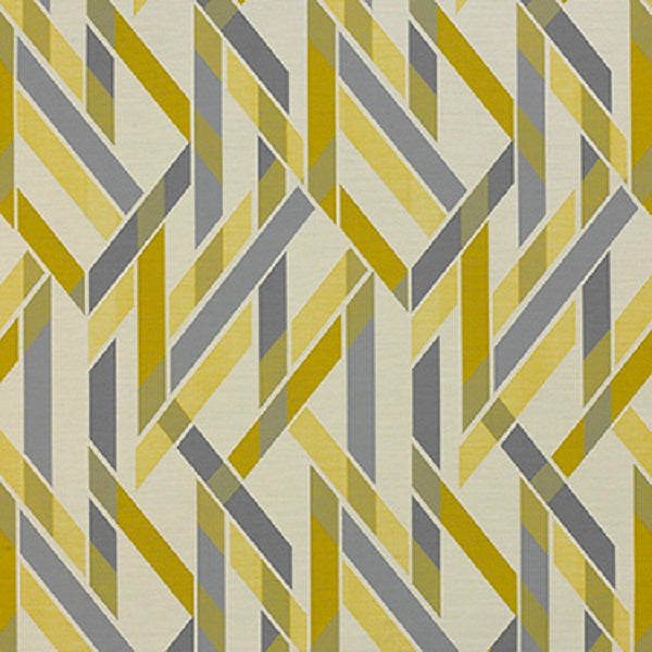 Momentum Almanac Lemongrass Stripe Crypton Yellow Upholstery Fabric