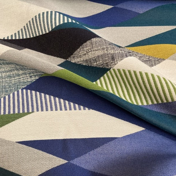 Designtex Angle Blueprint Sunbrella Outdoor Upholstery Fabric