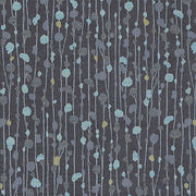 Momentum April Slate Abstract Foliage Gray Upholstery Fabric