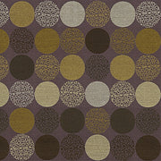 Carnegie Bauble Color 45 Textured Circle Purple Upholstery Fabric