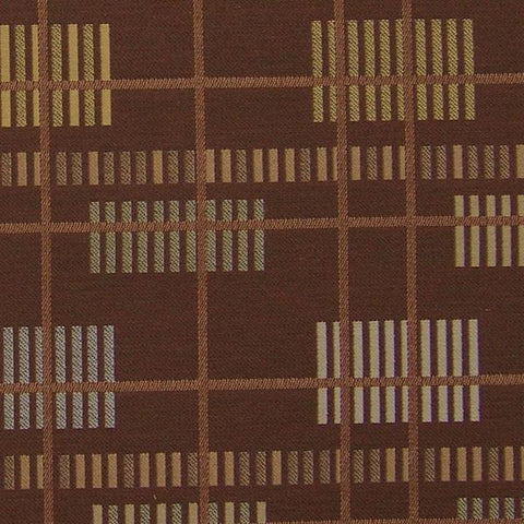 Fabric Remnant of Arc-Com Beat Box Mocha Upholstery Fabric
