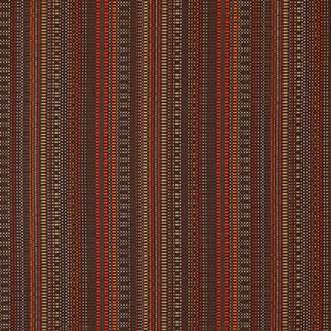 Momentum Beep Furnace Colorful Checked Stripe Gray Upholstery Fabric
