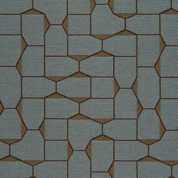 Maharam Bevel Geyser Blue Modern Geometric Upholstery Fabric