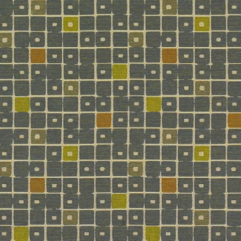 Momentum Textiles Bloc Canal Colorful Checker Upholstery Fabric